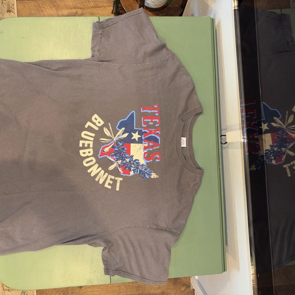 Gray Texas Bluebonnet Men’s T-Shirt
